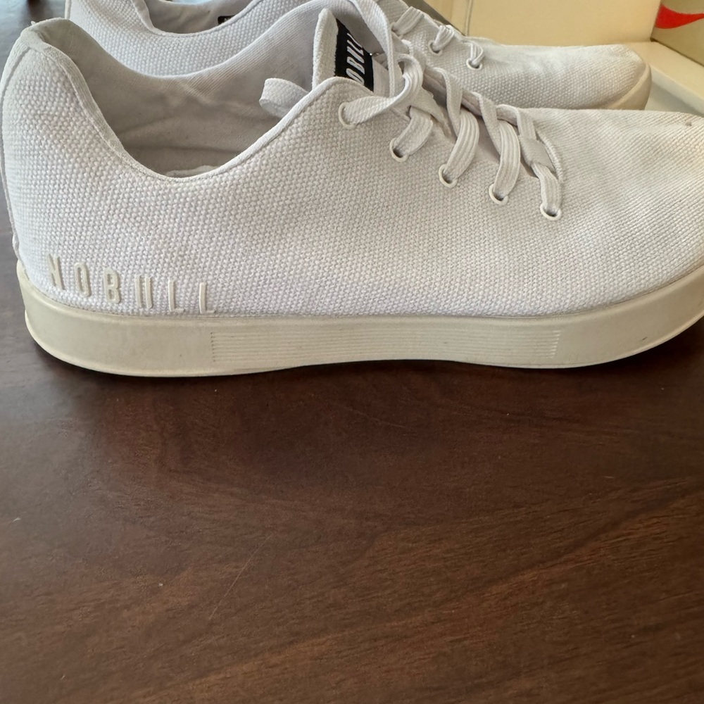 NOBULL Women's White Canvas Sneakers